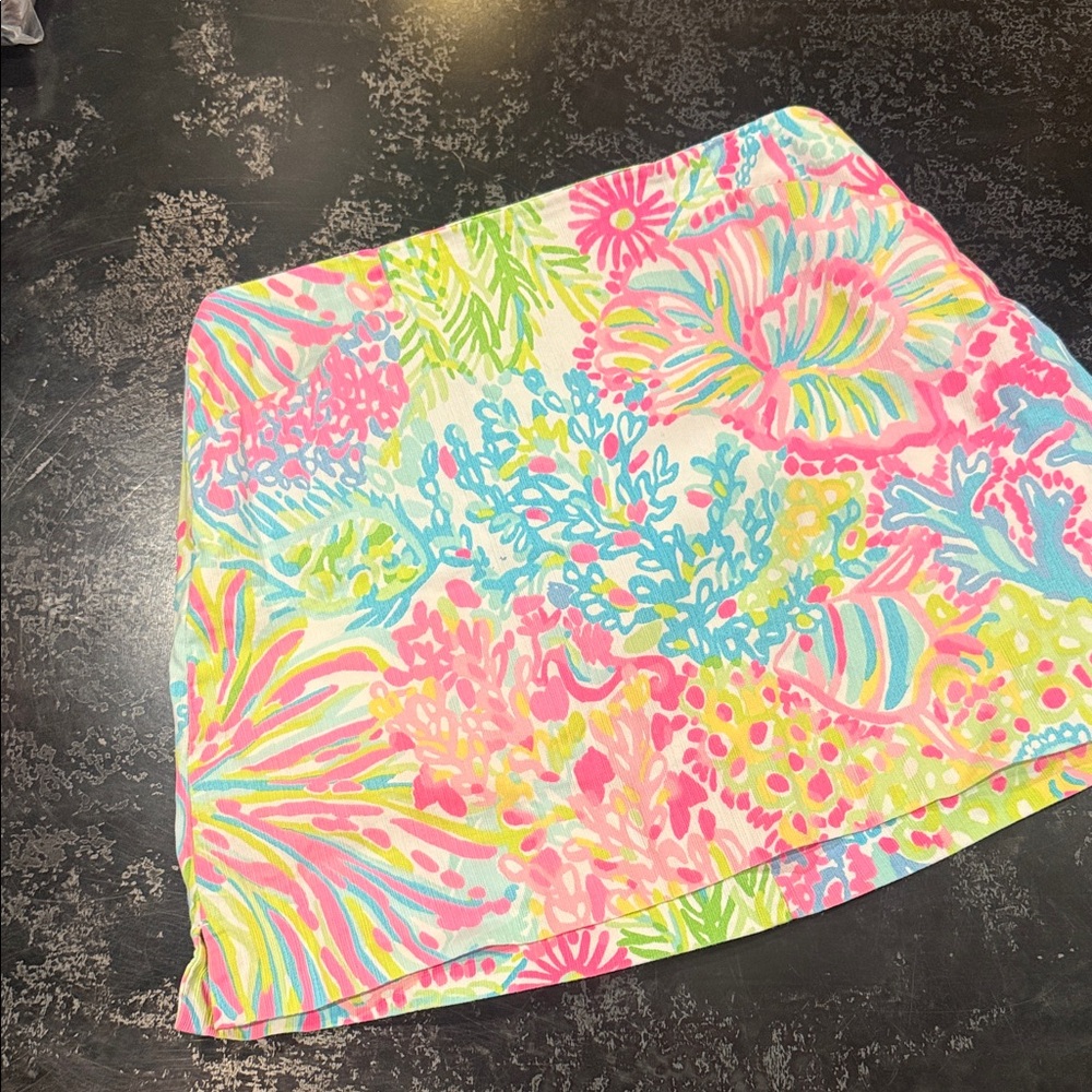 Lilly Pulitzer Vibrant Floral Mini Skirt